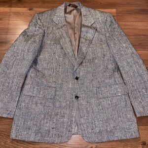 Nordstrom 100% SILK Textured Gray Men's Blazer